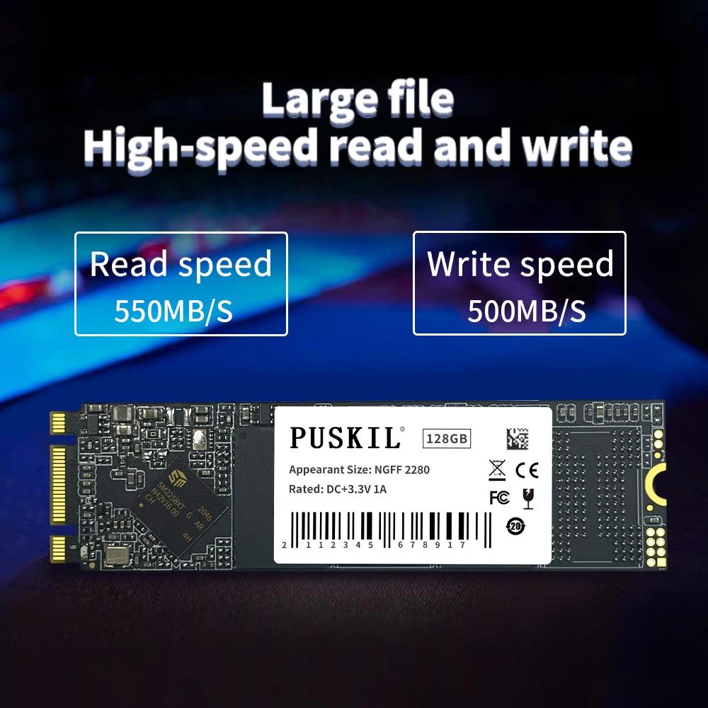 PUSKILL ũž ƮϿ ϵ ̺, M.2 NGFF SSD SATA, 1TB, 512GB, 256GB, 128GB, HDD, 2280mm